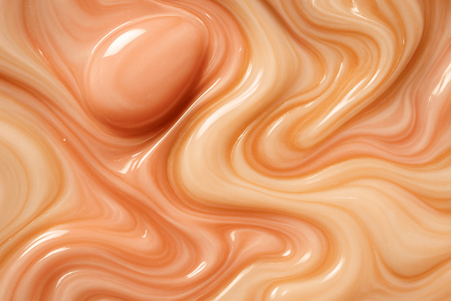 Liquid marble macro in blush and champagne